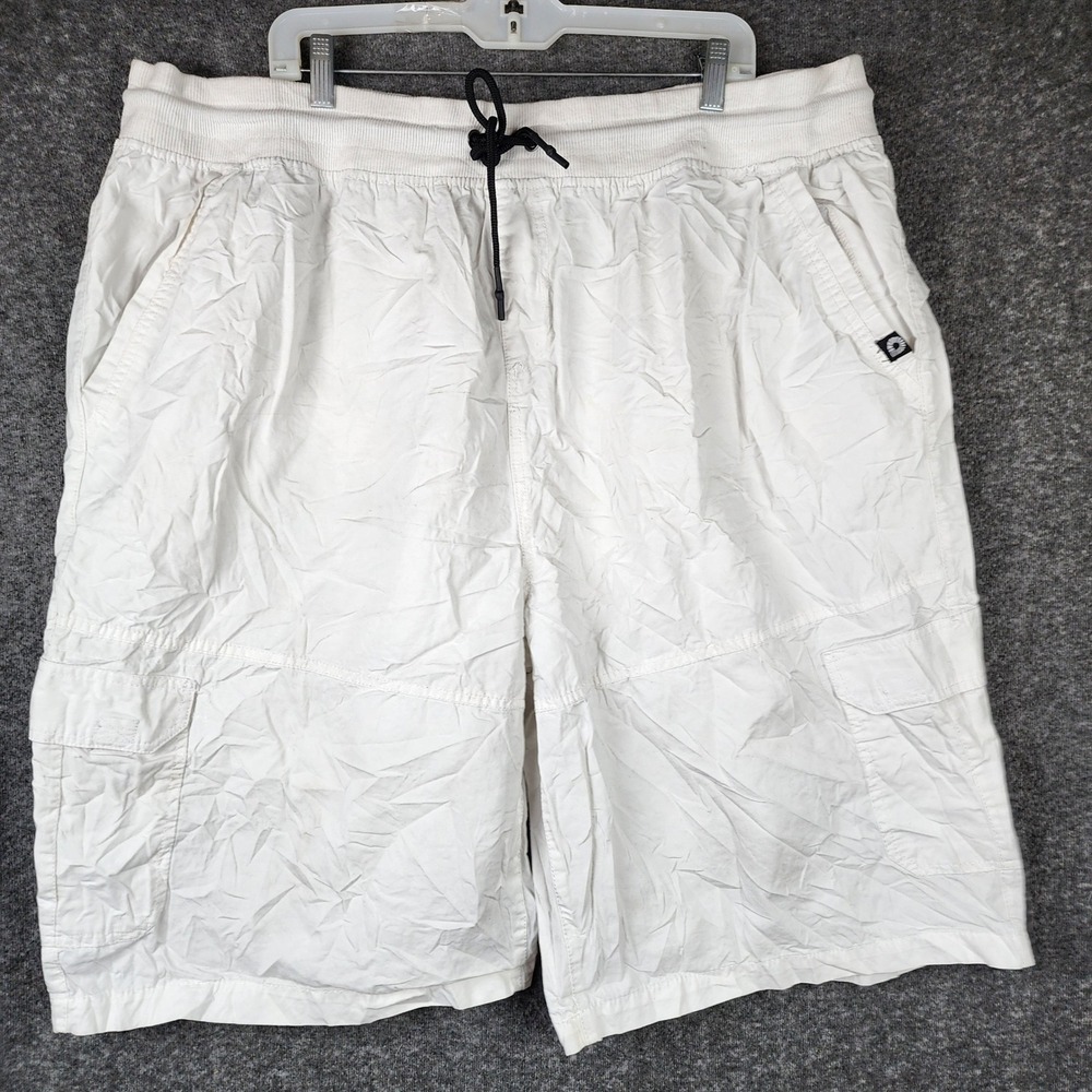 Akademiks Cargo Shorts Mens 3XL Cotton Drawstring Relaxed Streetwear Utility